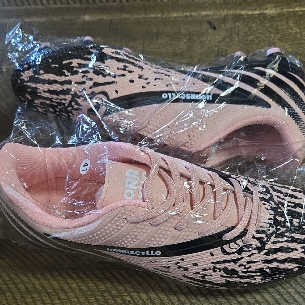 Pink and Black Women's Athletic Shoes